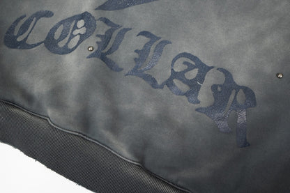 Dry Collar Studded Hoodie