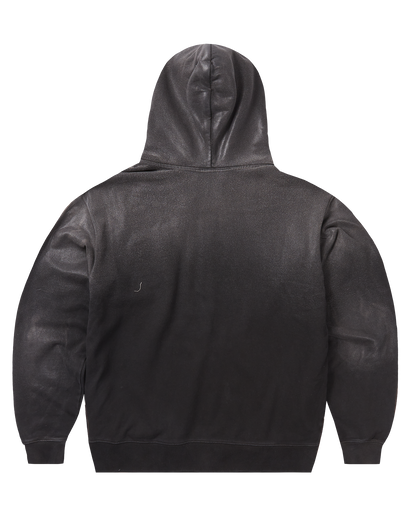 Waxed Zip Hoodie