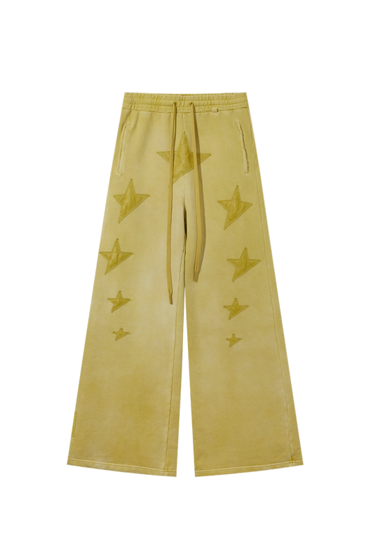 Star Leather Sweatpants
