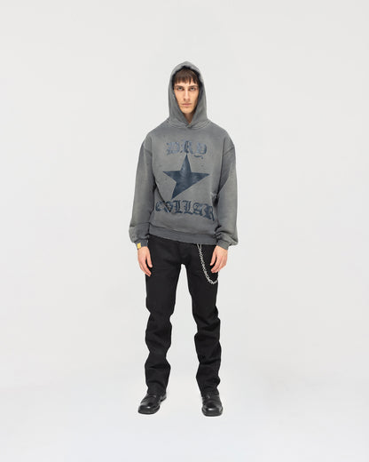 Dry Collar Studded Hoodie