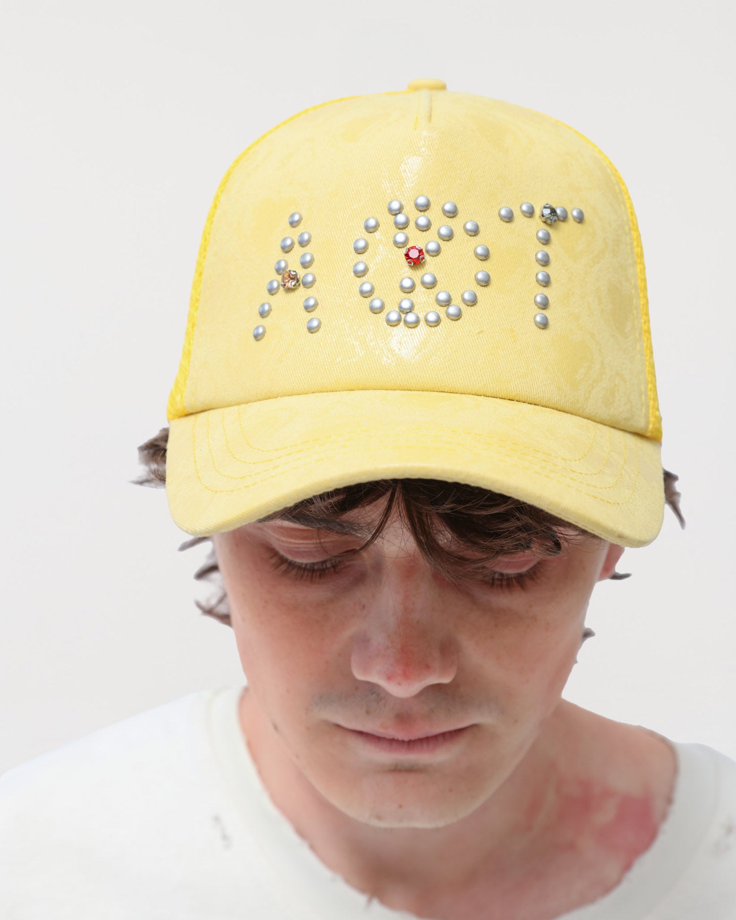 Art Studded Trucker