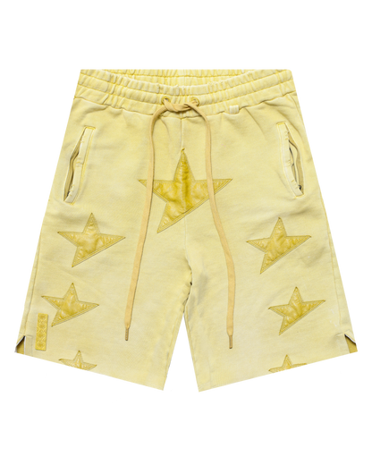 Star Leather Sweatshorts