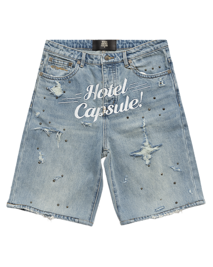 Travel Denim Shorts