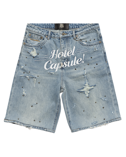 Travel Denim Shorts
