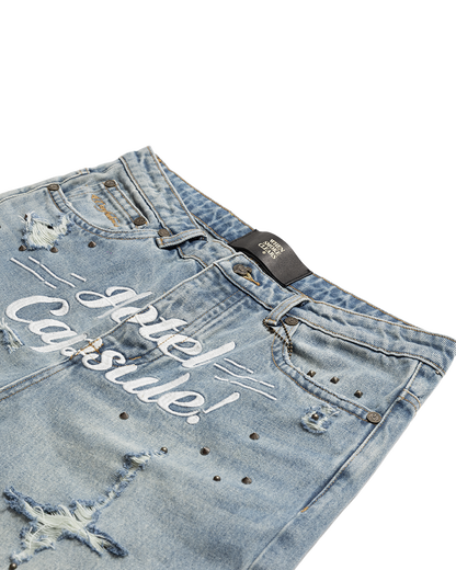 Travel Denim Shorts