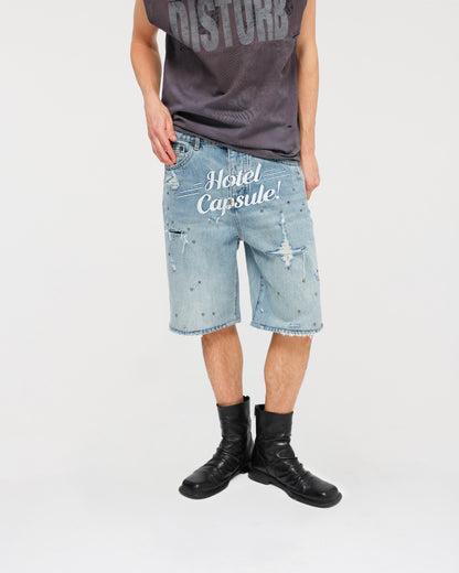 Travel Denim Shorts
