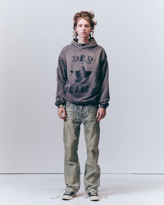 Dry Collar Studded Hoodie