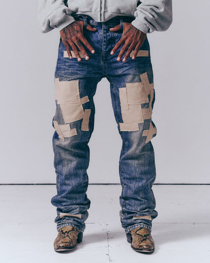 Repatched Denim