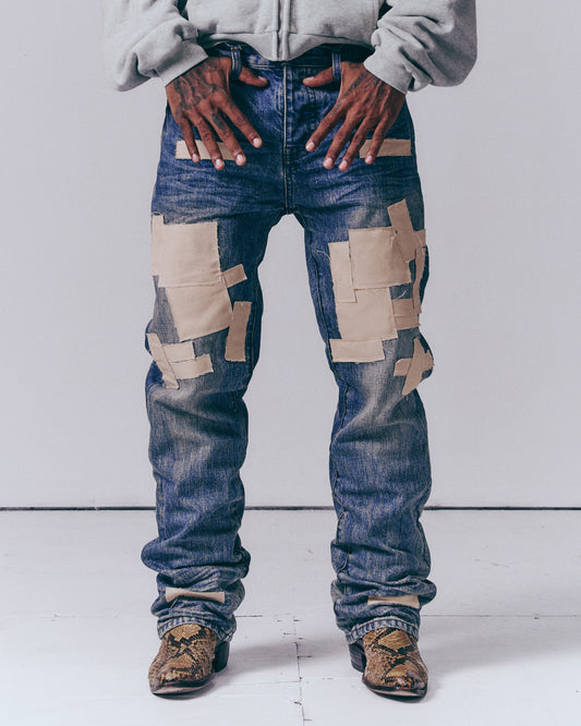Repatched Denim