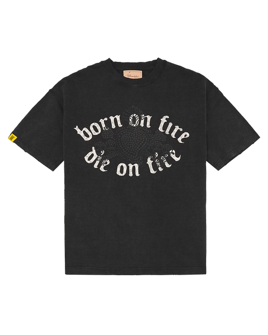 Born On Fire Rhinestone Tee