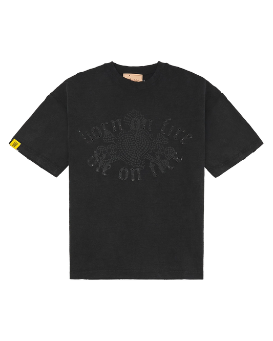 Born On Fire Rhinestone Tee