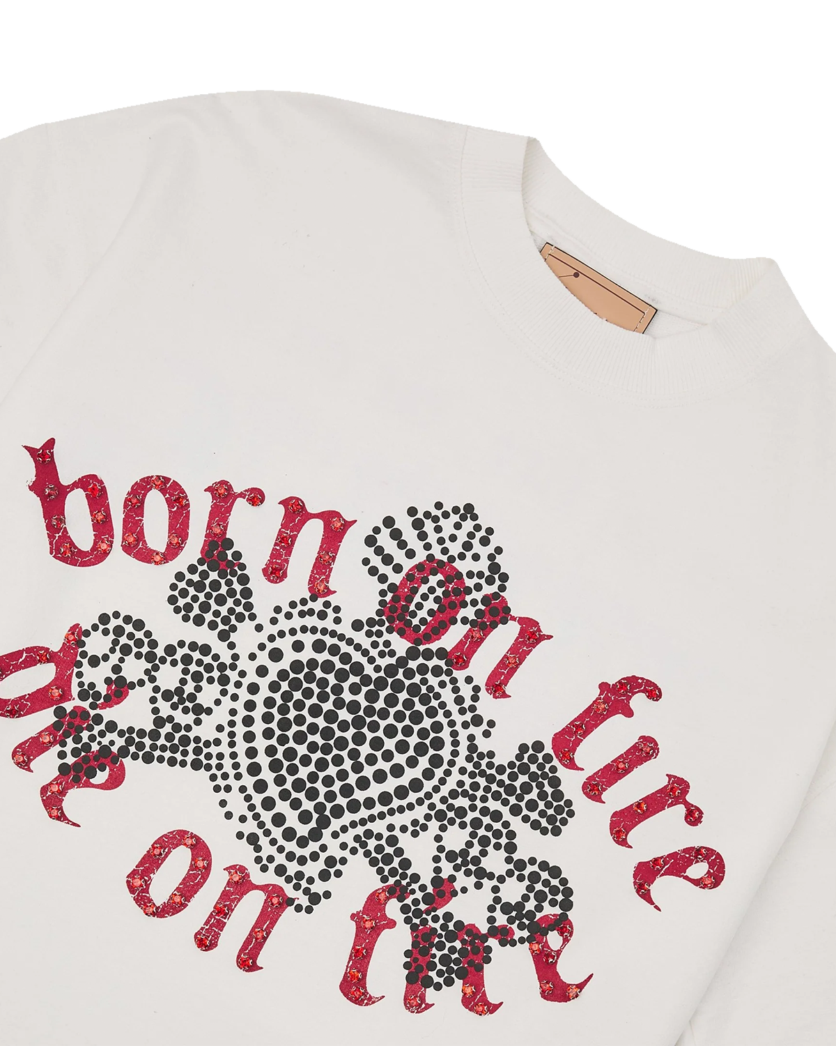 Born On Fire Rhinestone Tee