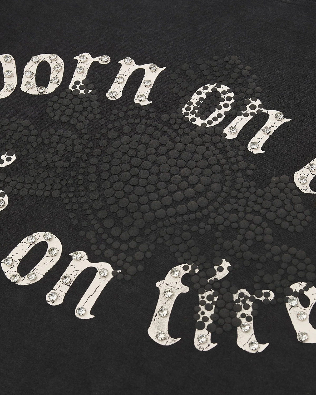 Born On Fire Rhinestone Tee