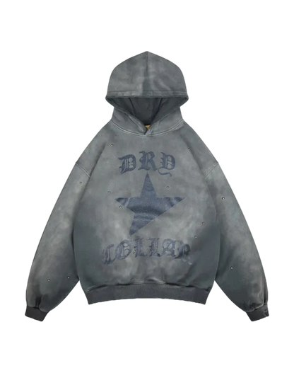 Dry Collar Studded Hoodie