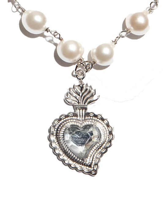 Clear Pearl Necklace