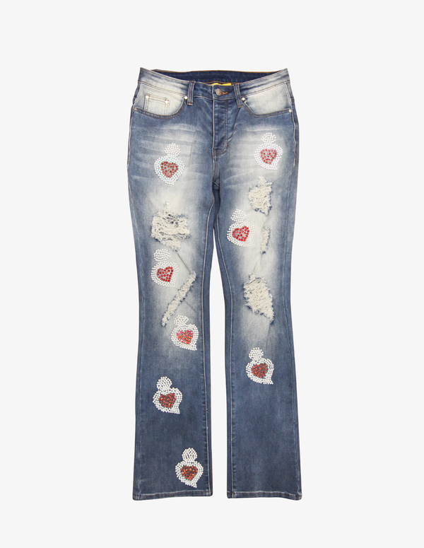 NAILHEAD JEANS - RED